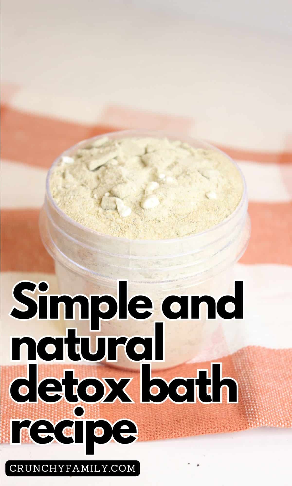 recipe for a diy detox bath mix
