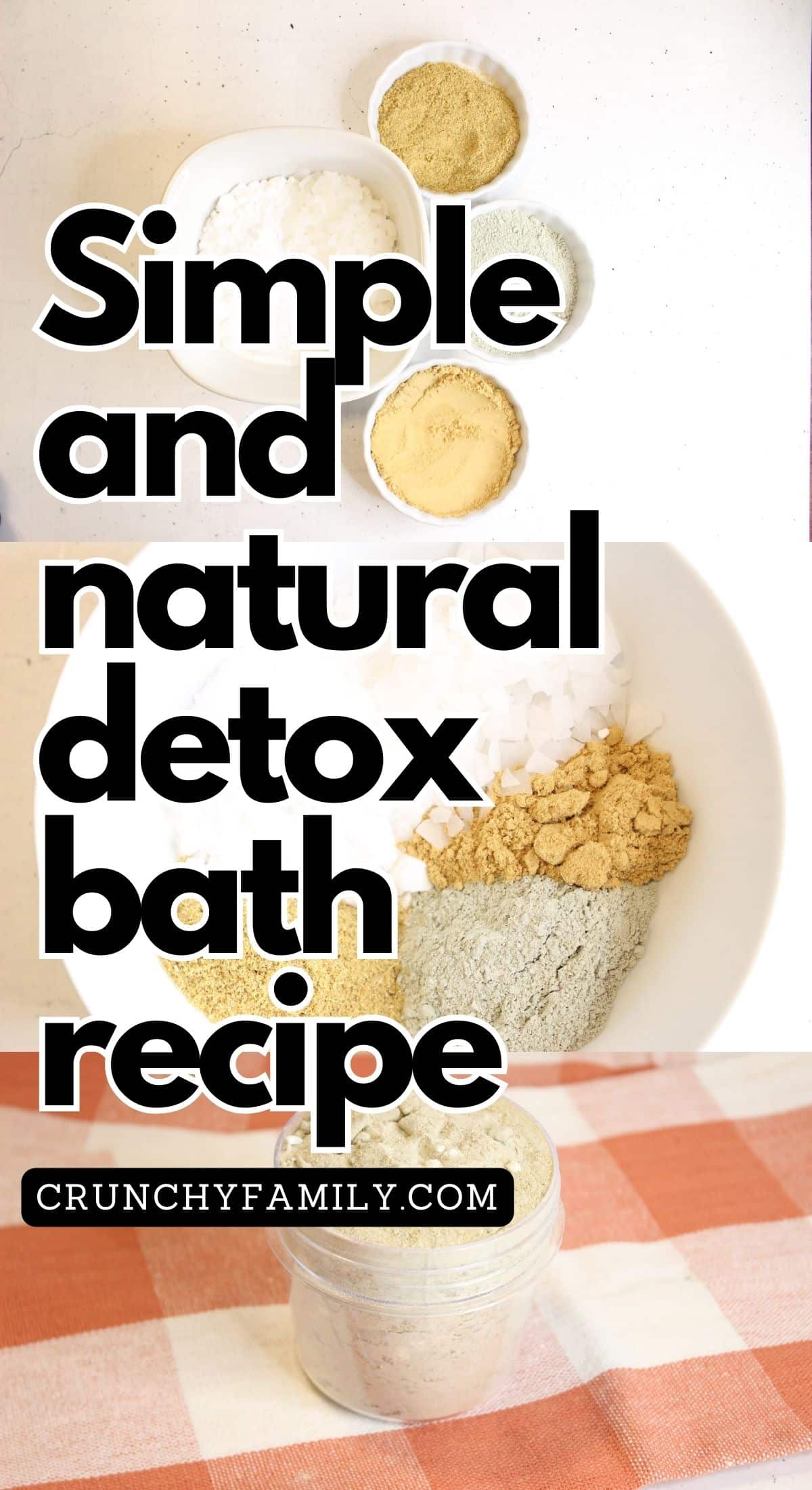 simple and natural detox bath recipe