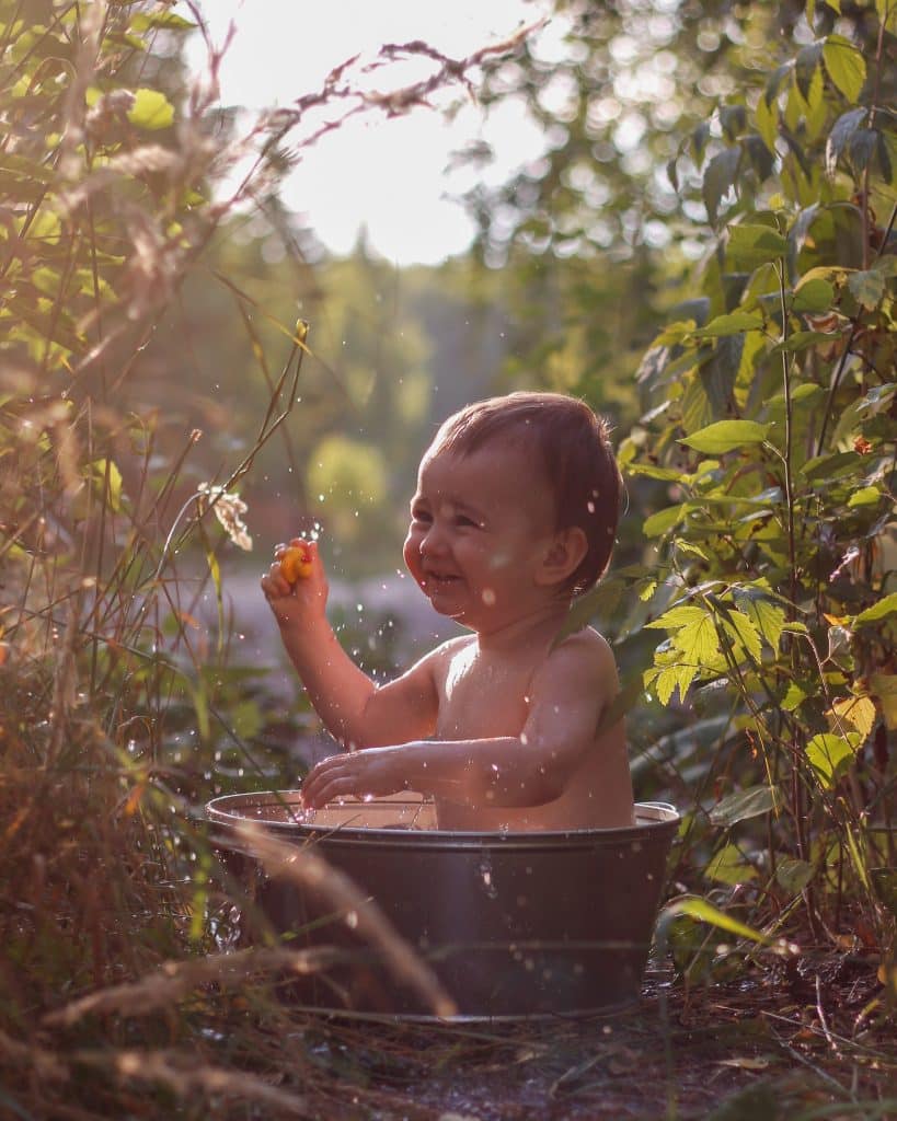 baby in nature