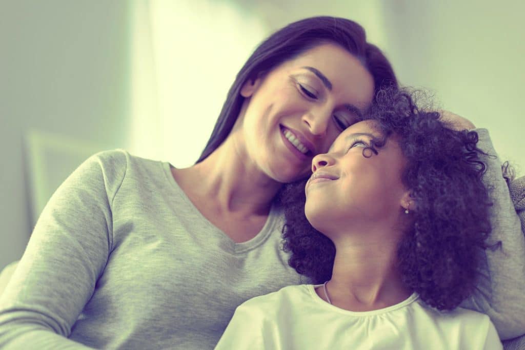 balanced parenting mum and child