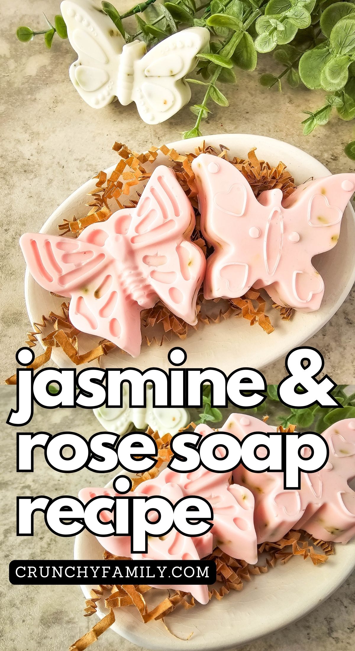 natural jasmine and rose petal soap recipe