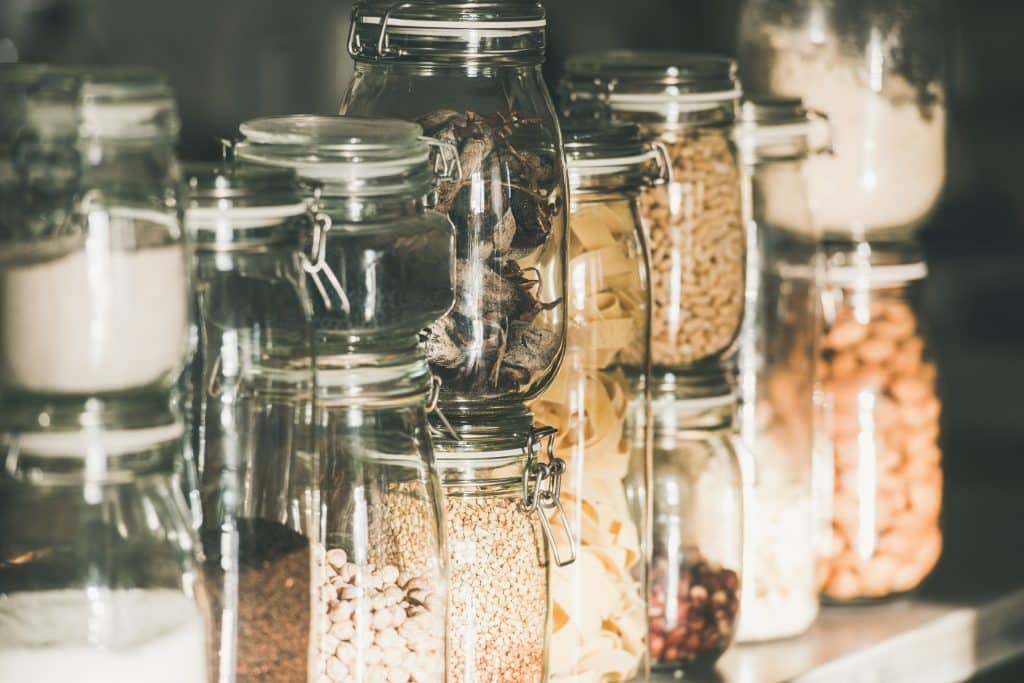 glass jars for storage non toxic kitchen swaps
