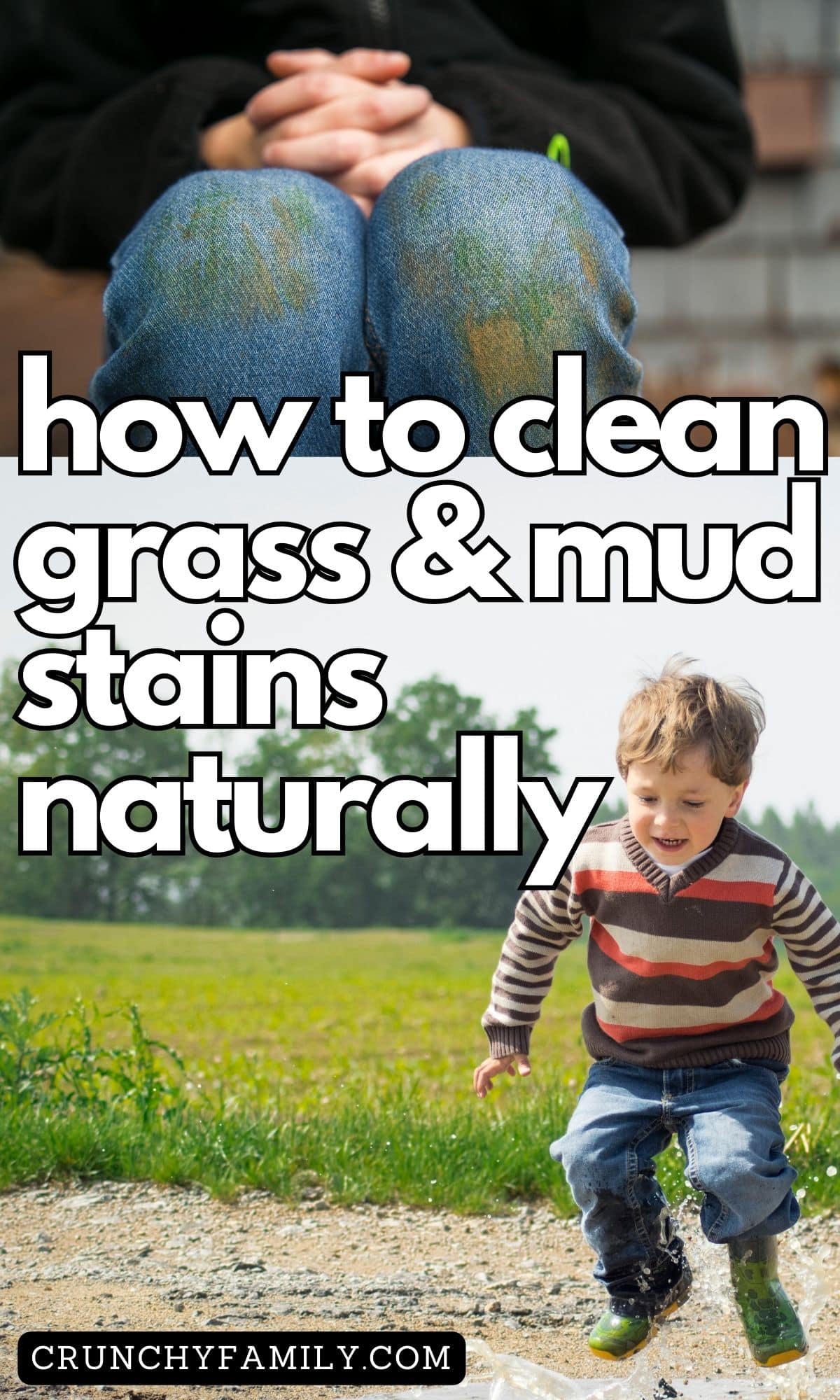 how to clean grass stains from clothes, and remove mud stains naturally