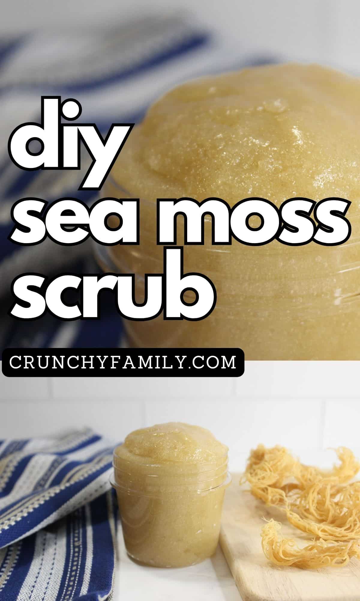 diy sea moss scrub recipe for skincare