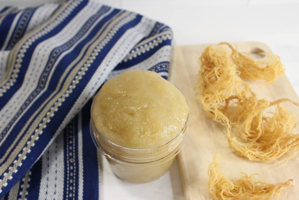 diy sea moss sugar scrub skincare recipe