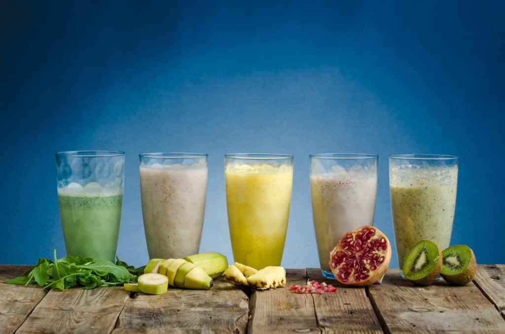 different combinations of smoothies