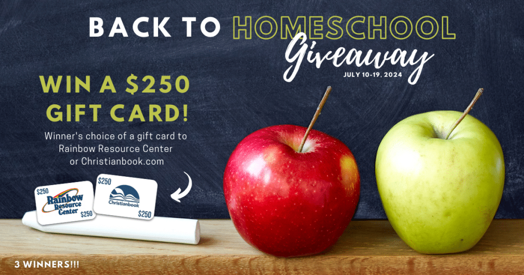 back to homeschool giveaway