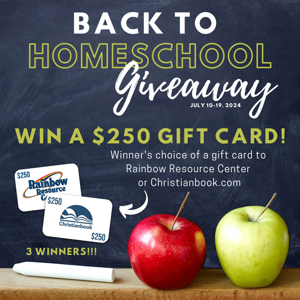 back to homeschool giveaway