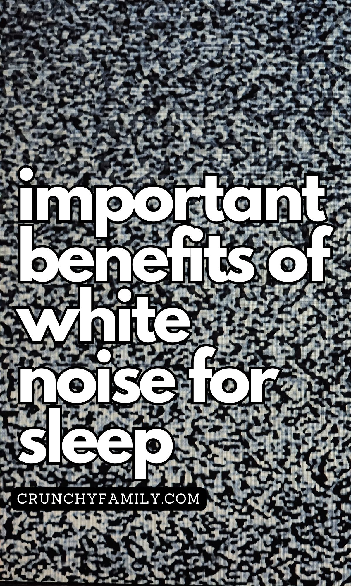 benefits of white noise for sleep 