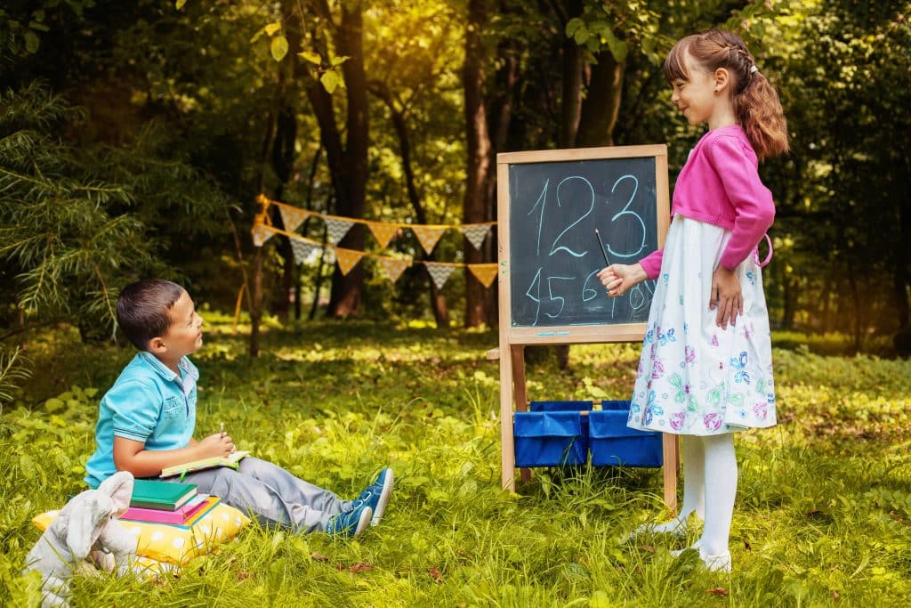 kids learning counting
