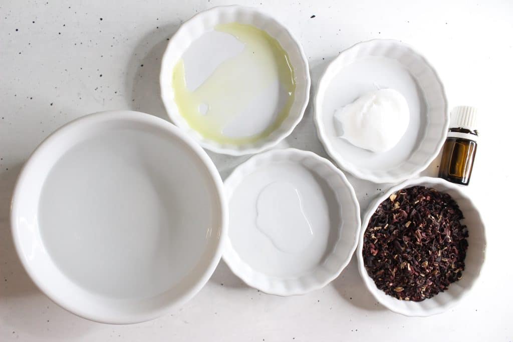 ingredients for all natural homemade hair detangling spray