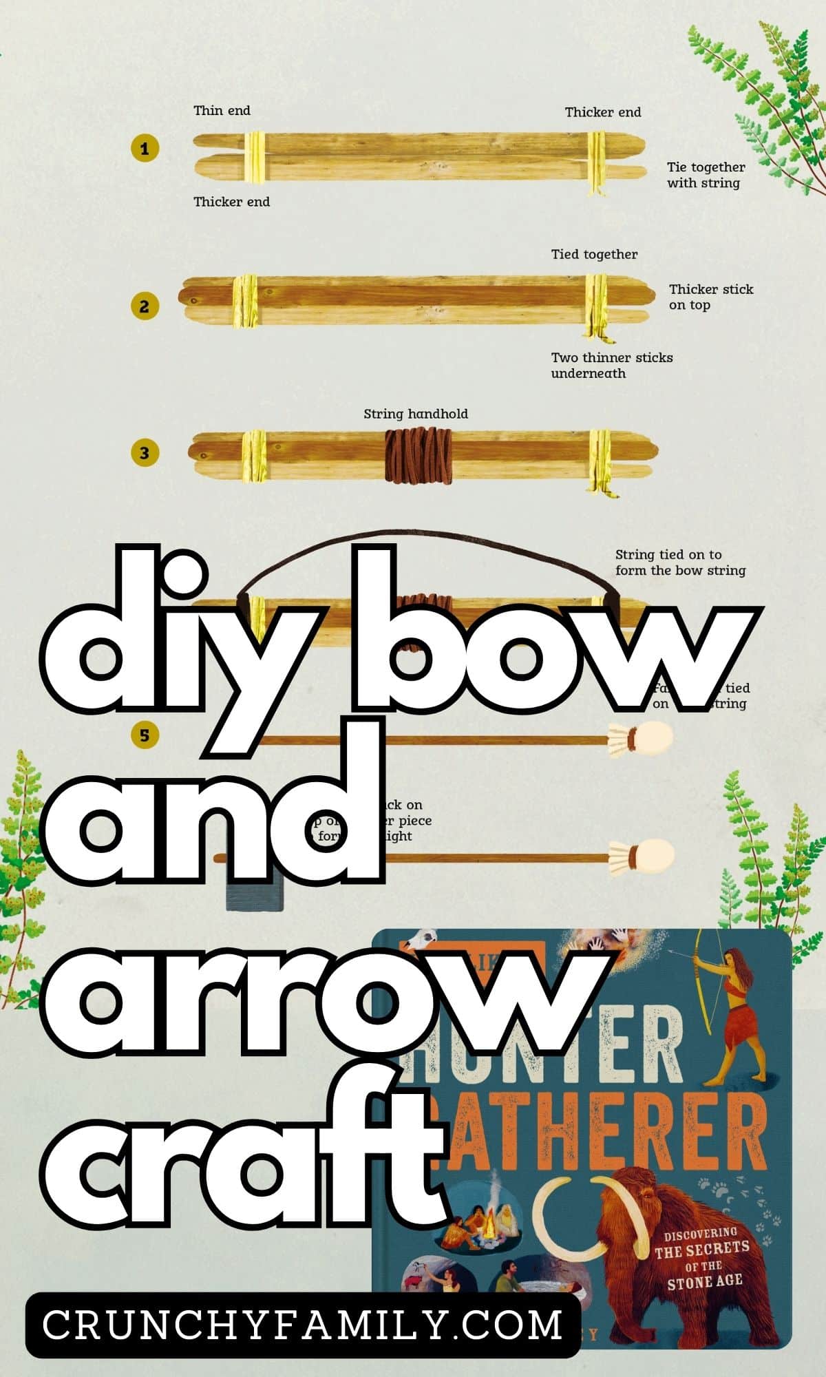 diy homemade bow and arrow craft for kids