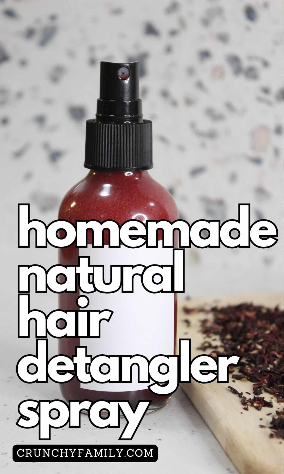 homemade natural hair detangler spray for kids and the whole family