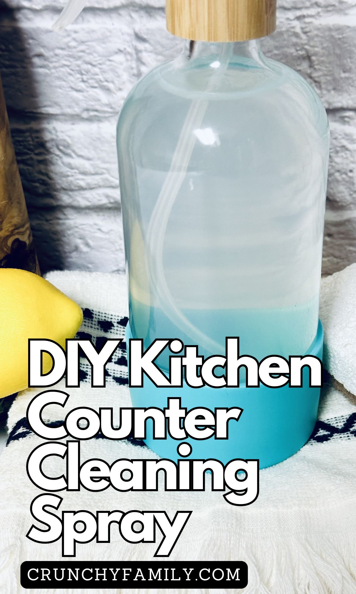diy natural kitchen counter top spray granite cleaner