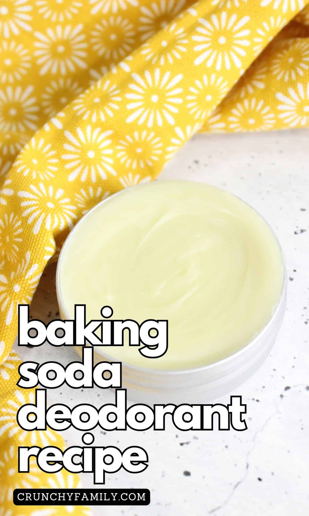 homemade natural deodorant recipe with baking soda