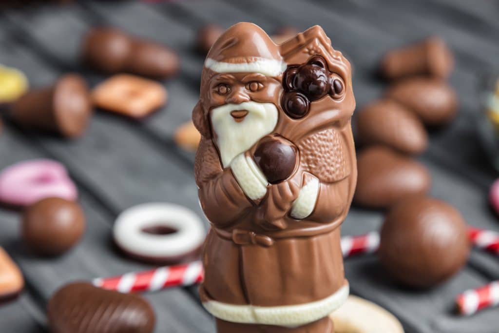 chocolate santa