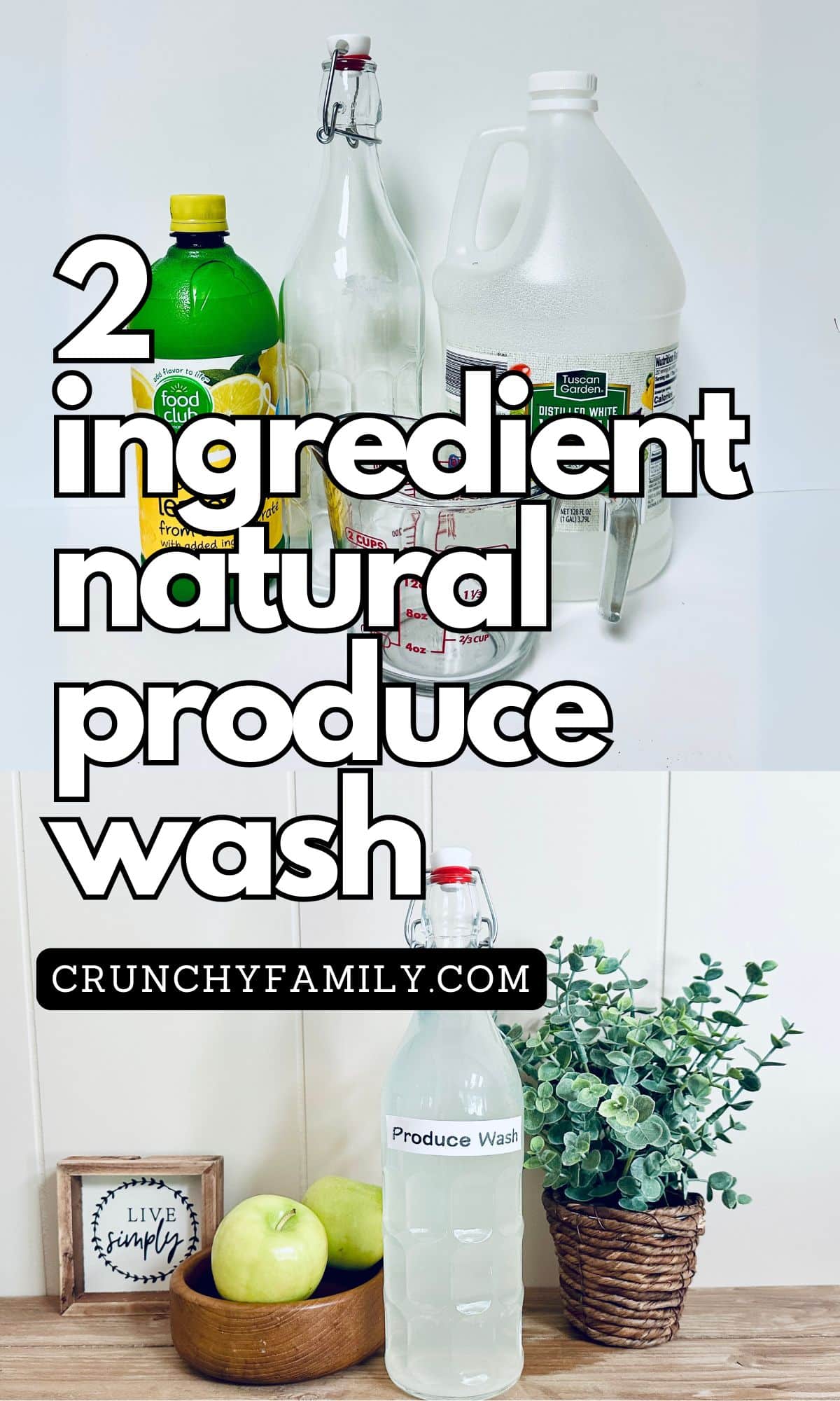 2 ingredient diy natural produce wash for your fruit and vegetables