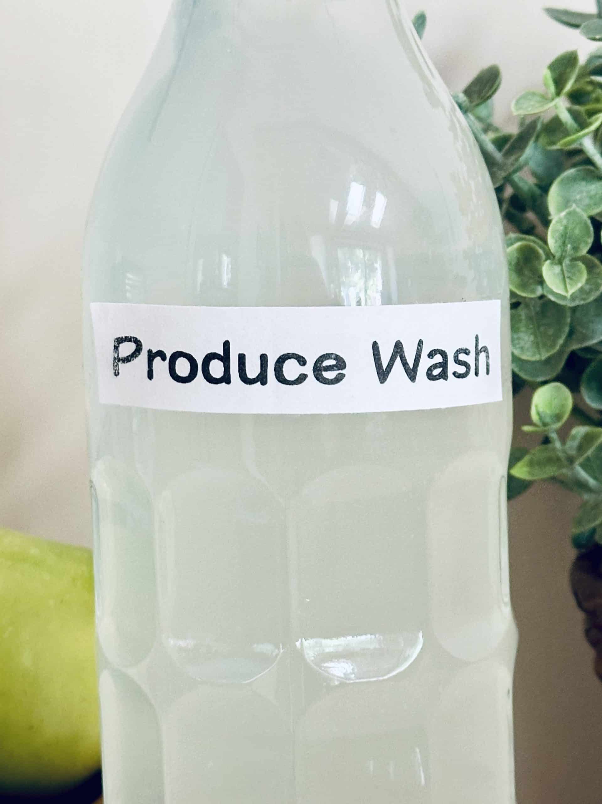 homemade natural produce wash for your fruit and vegetables