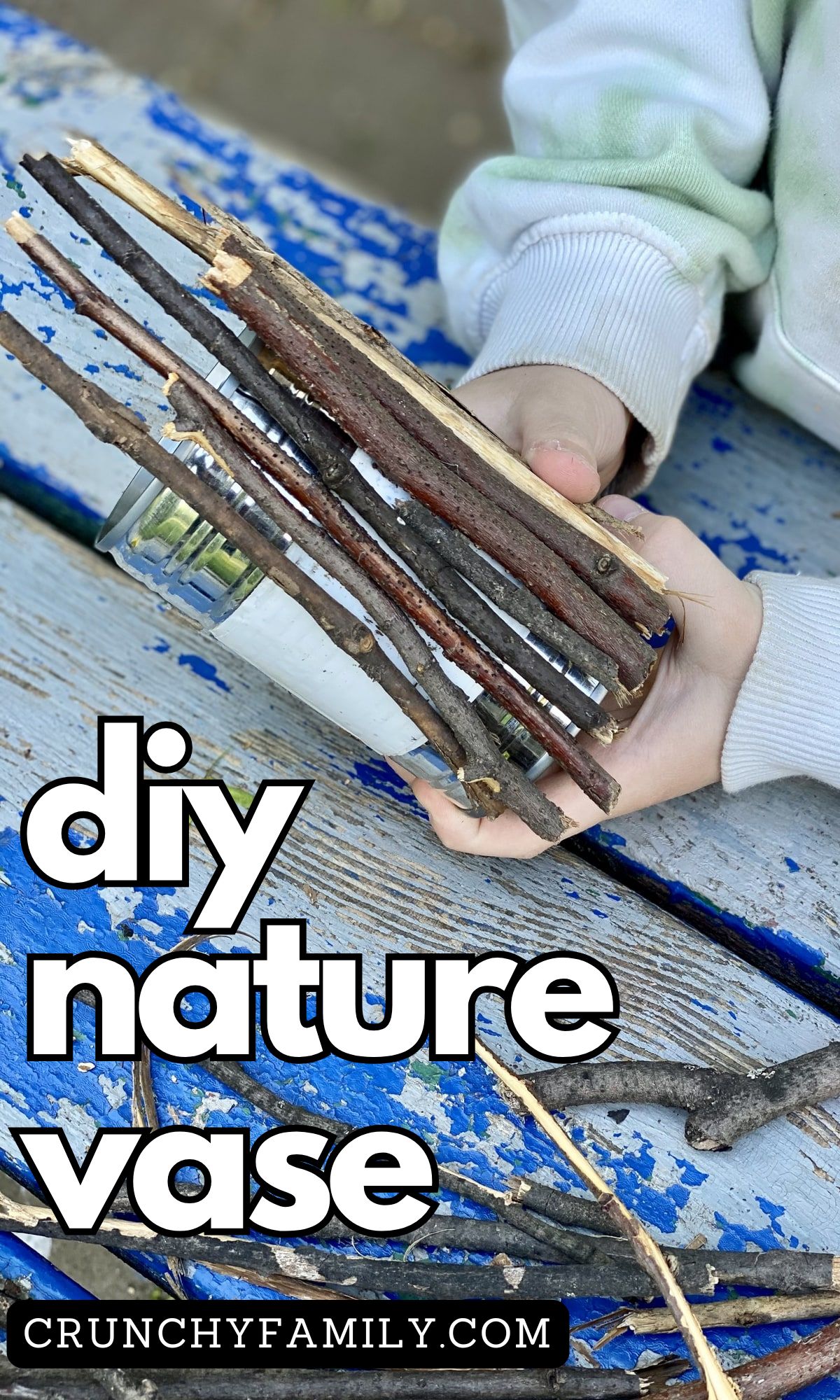 diy nature vase or pencil holder kids activity