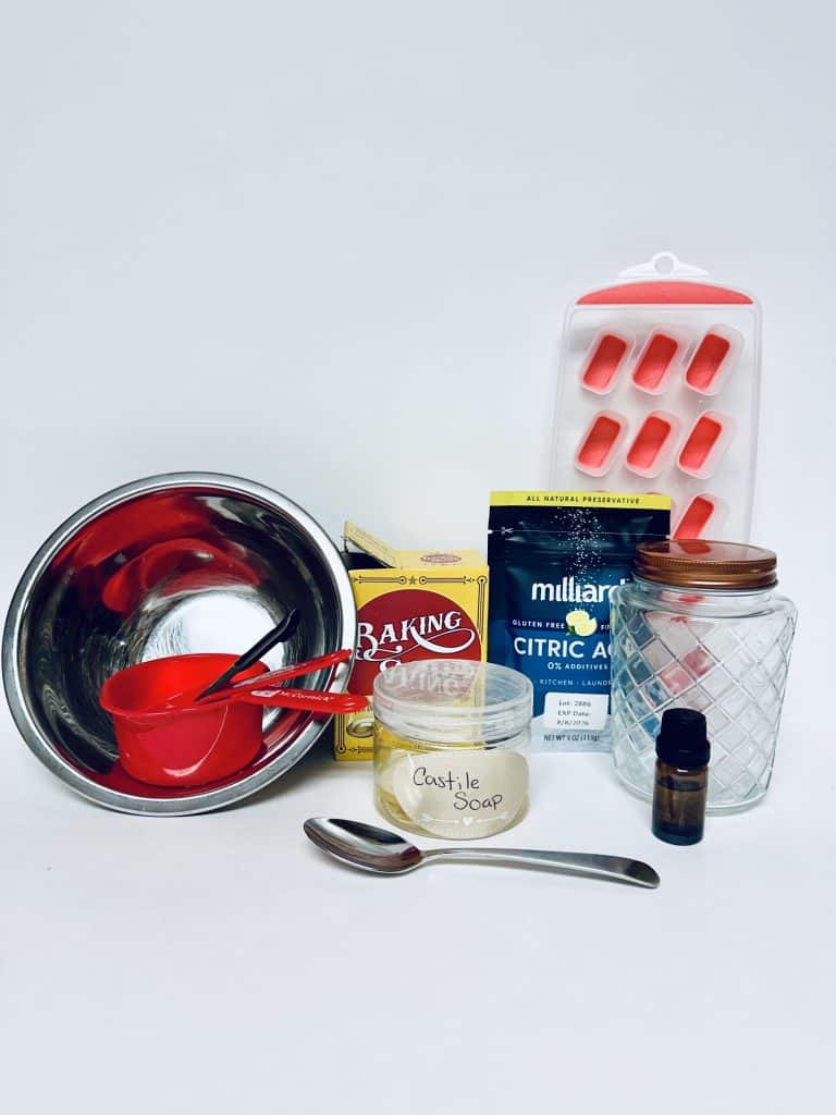 supplies for homemade toilet cleaning tablets fizzers