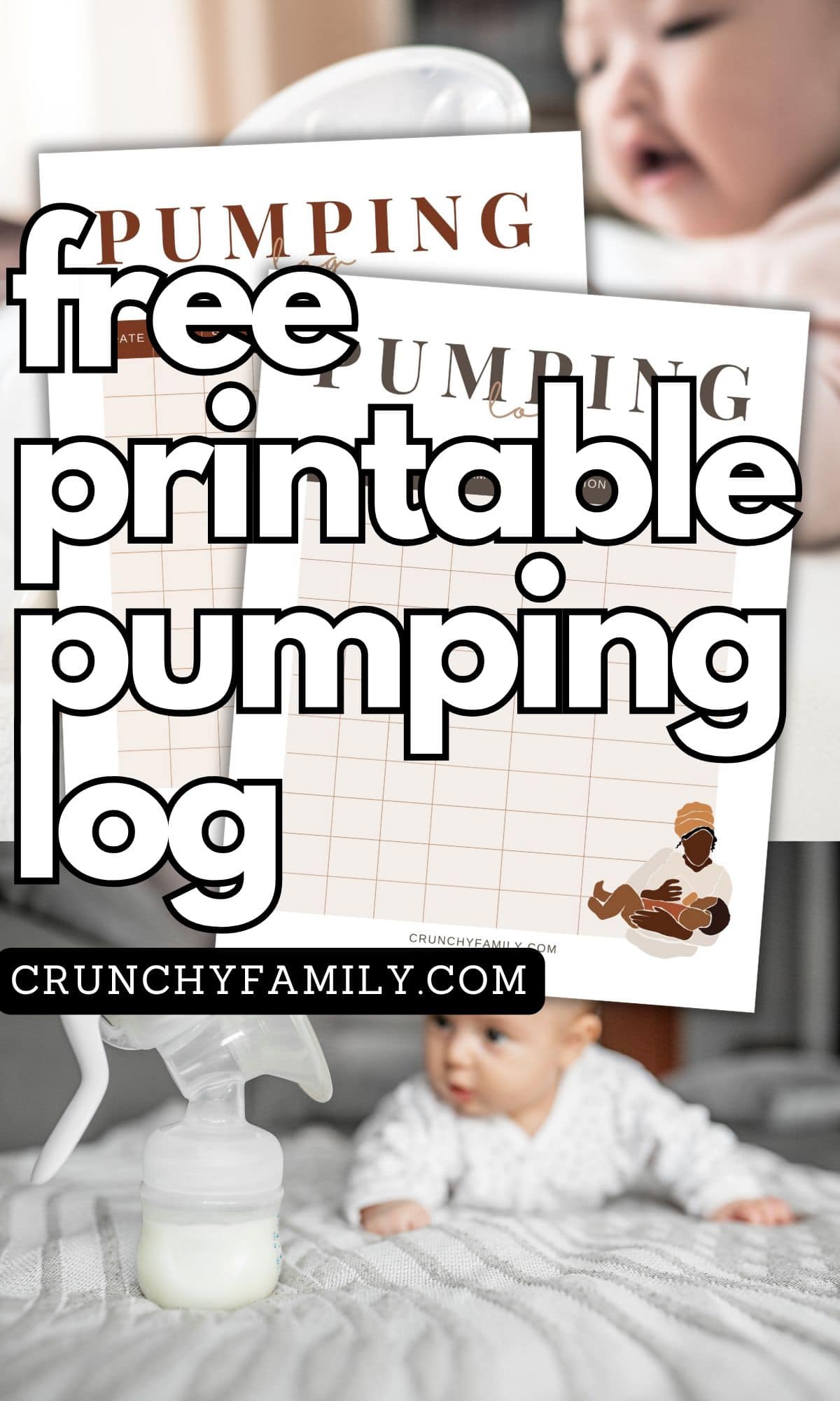 free printable pumping log template