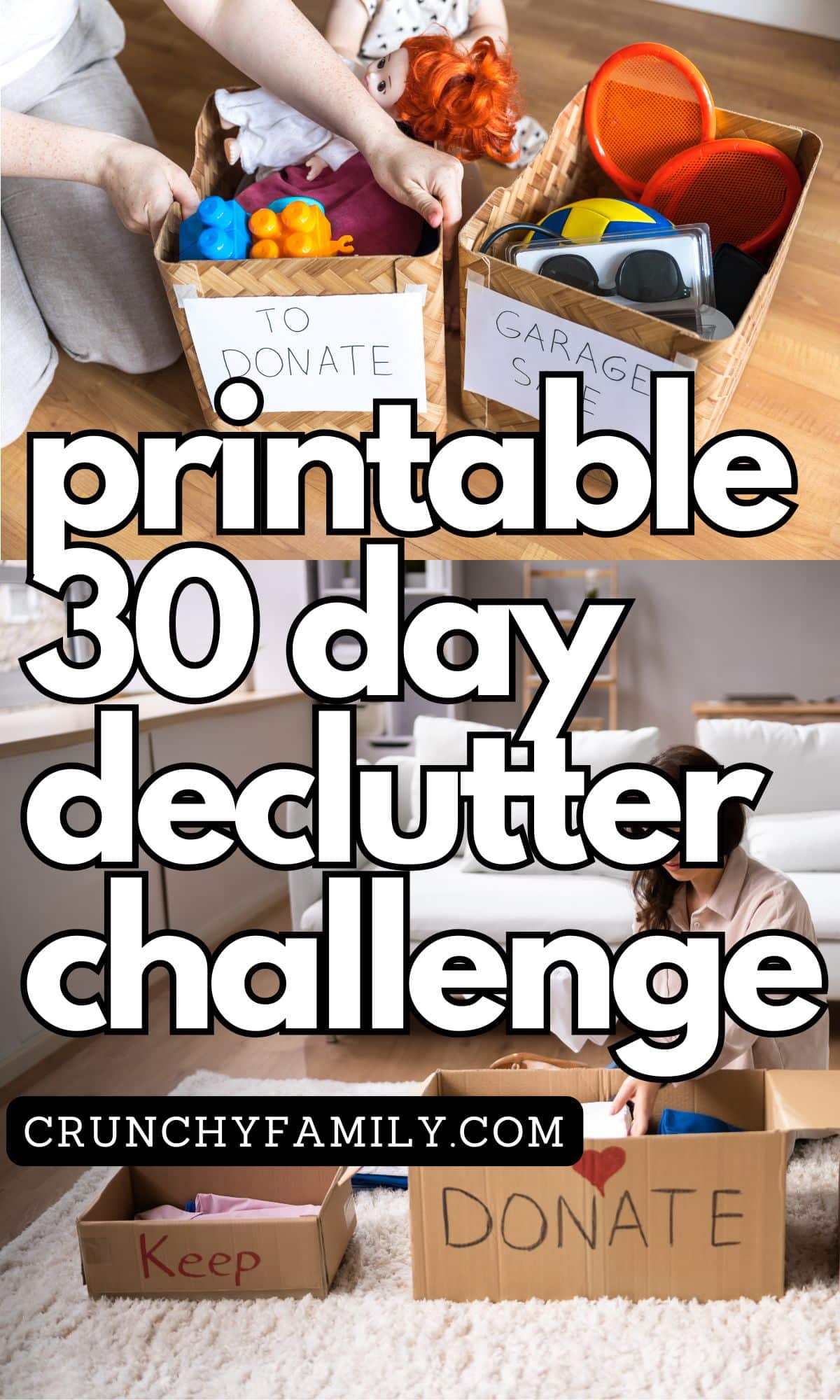 printable 30 day declutter challenge