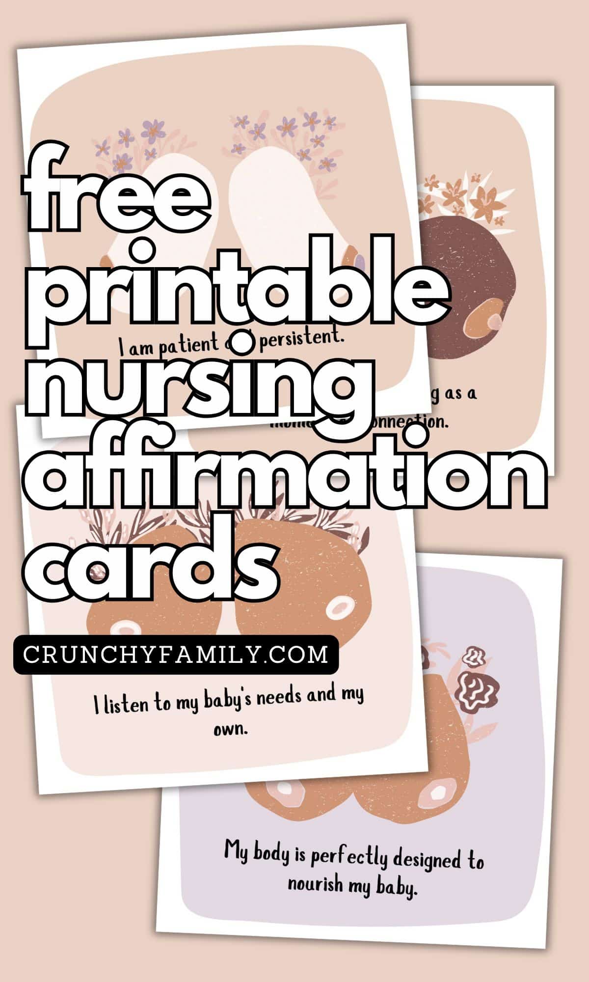 free printable breastfeeding affirmation cards