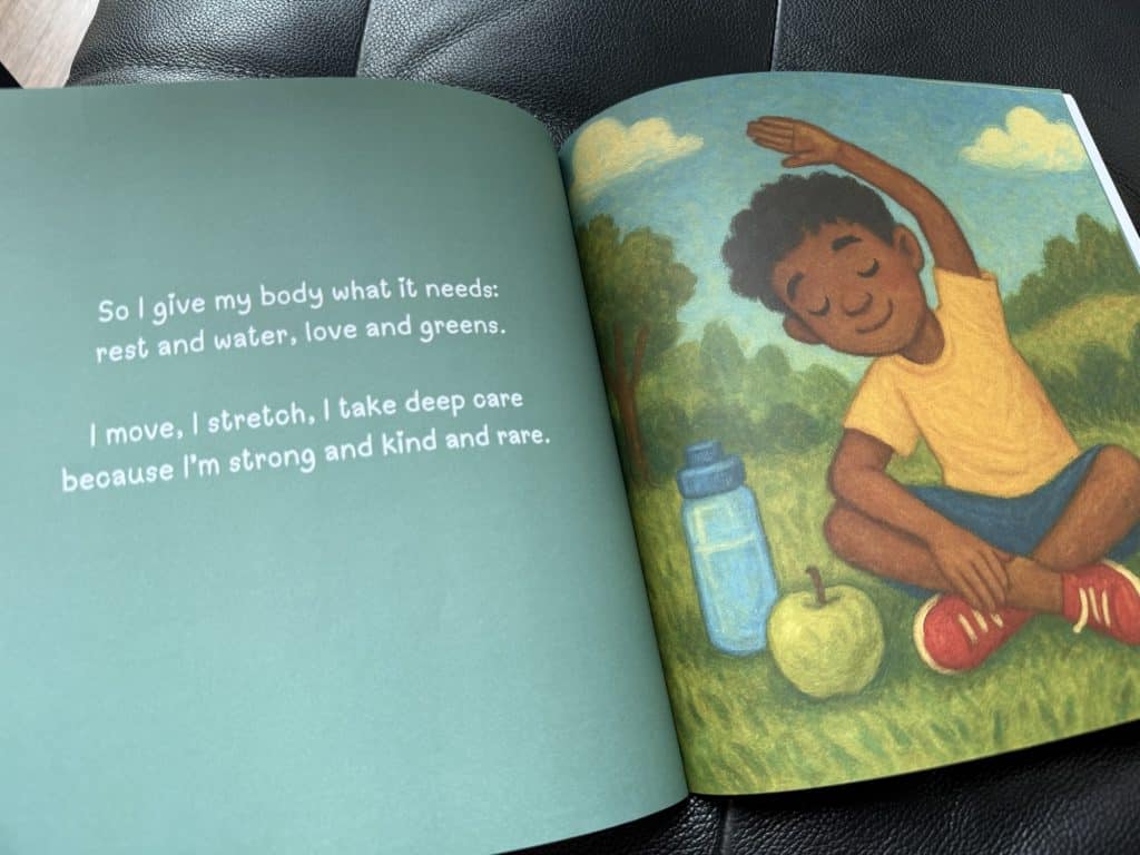 so I give my body what it needs, rest and water,love and greens